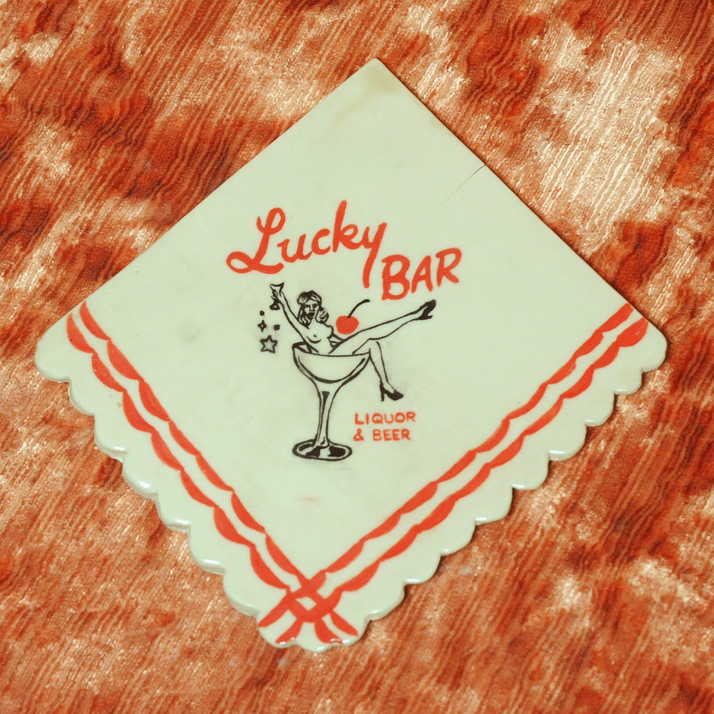 Ceramic Lucky Napkin Coaster