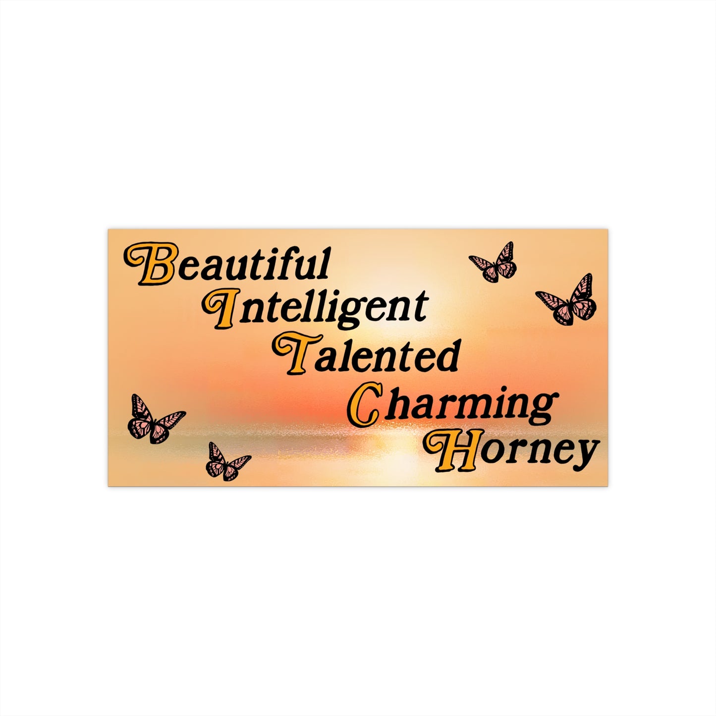 Horney Bumper Sticker