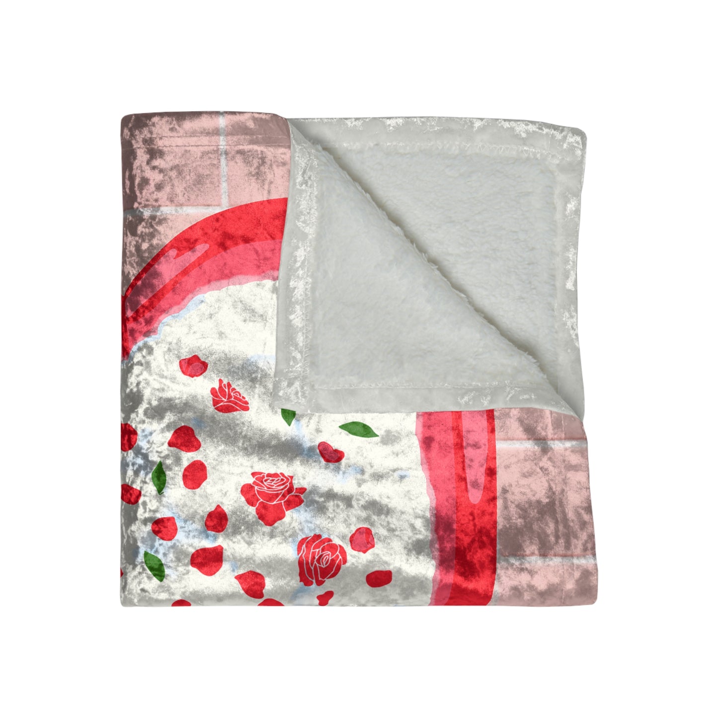 Honeymoon Tub Crushed Velvet Blanket