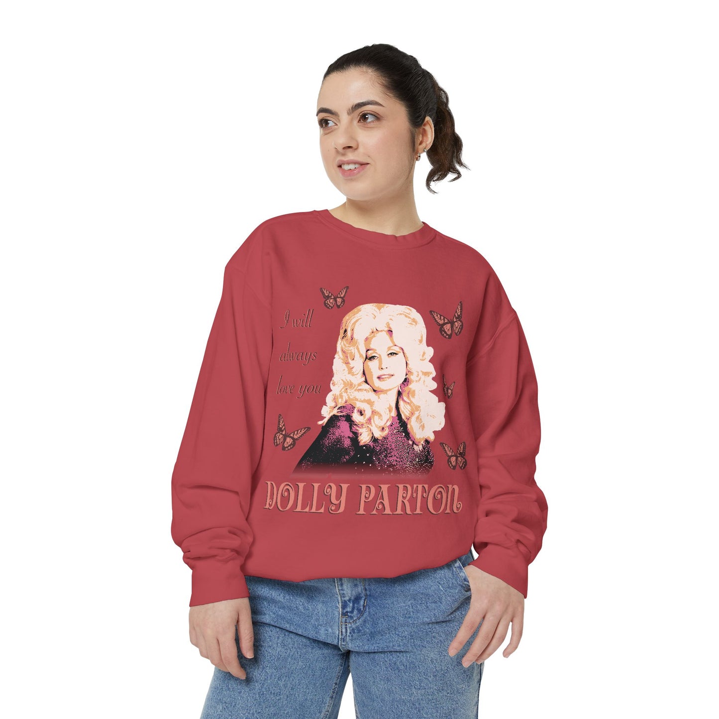 Dolly Parton Butterfly Crewneck