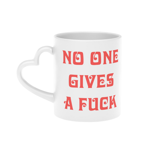 No One Heart-Shaped Mug