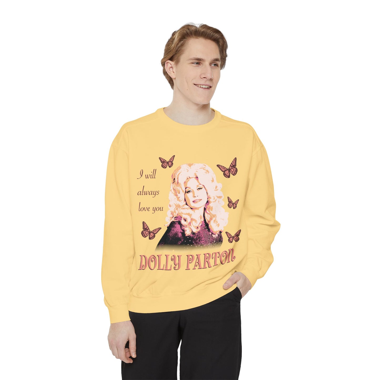 Dolly Parton Butterfly Crewneck