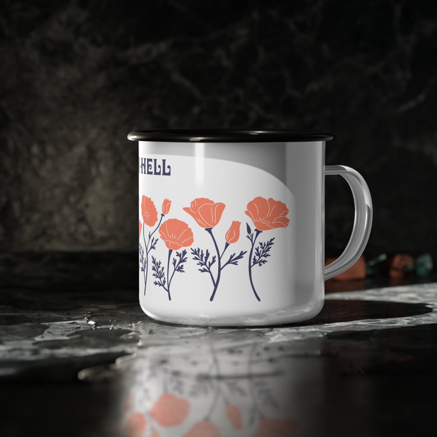 See You In Hell Enamel Mug