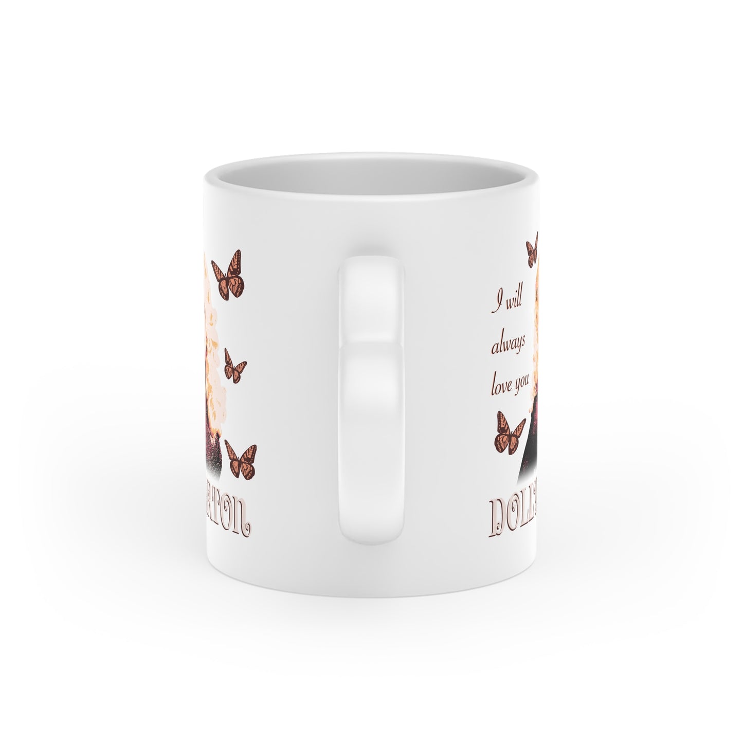Dolly Parton Heart-Shaped Mug