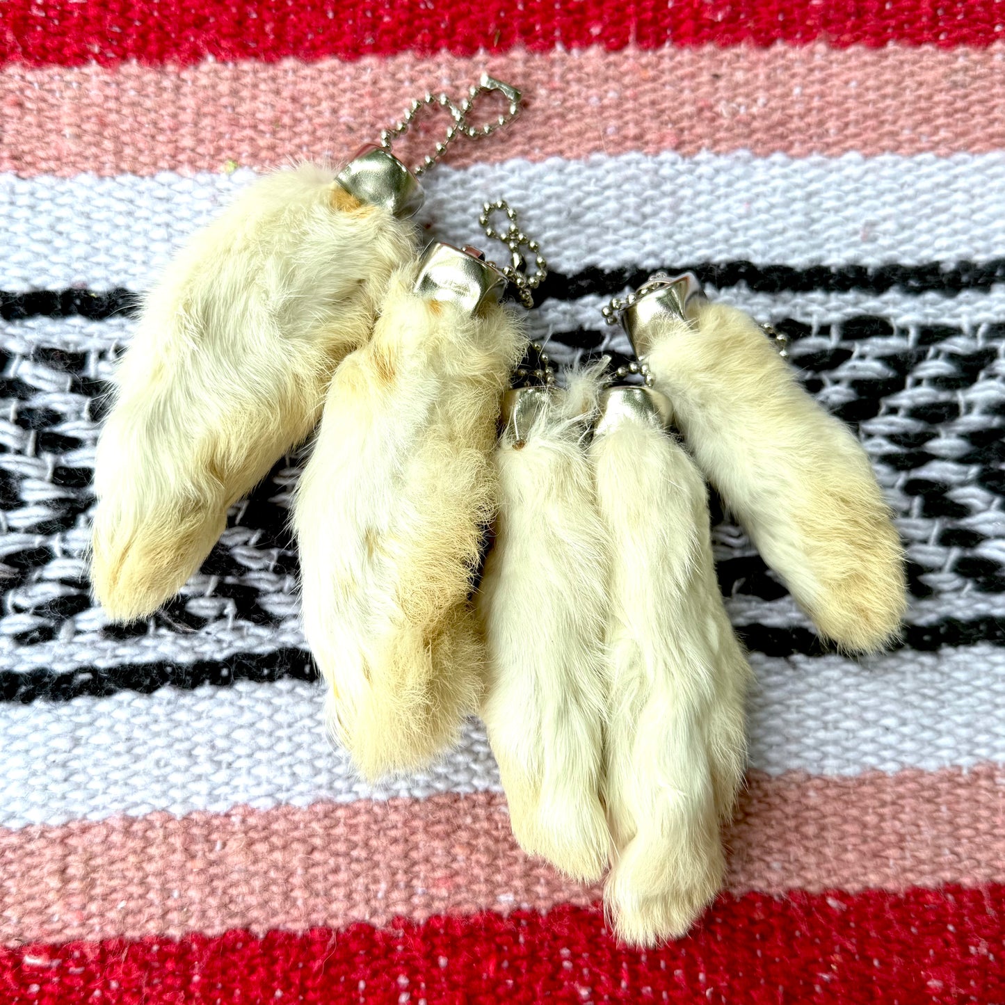 Lucky Rabbit's Foot Keychain