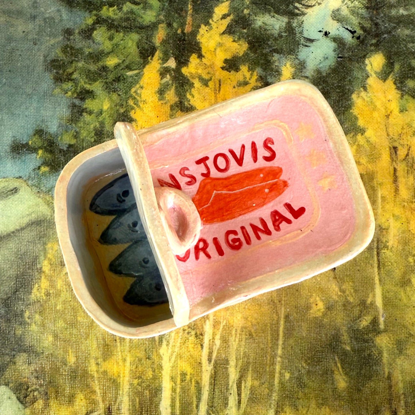 Ceramic Sardine Can - Pink