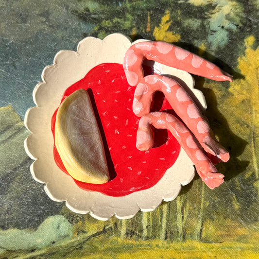 Ceramic Shrimp Cocktail Set