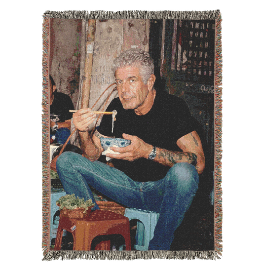 Anthony Bourdain Woven Blanket