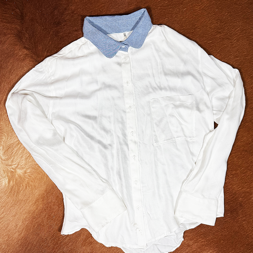 Blue Chambray Collar Shirt