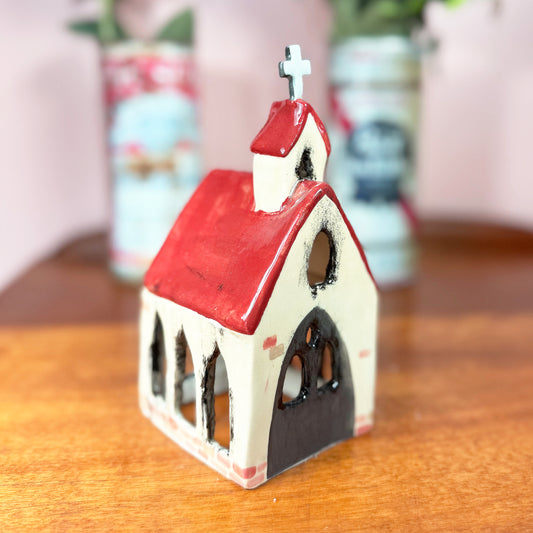 Burning Church Incense Holder