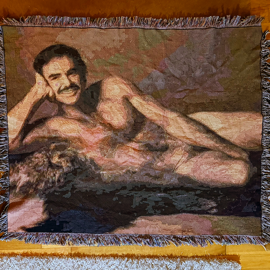 Burt Reynolds Woven Blanket