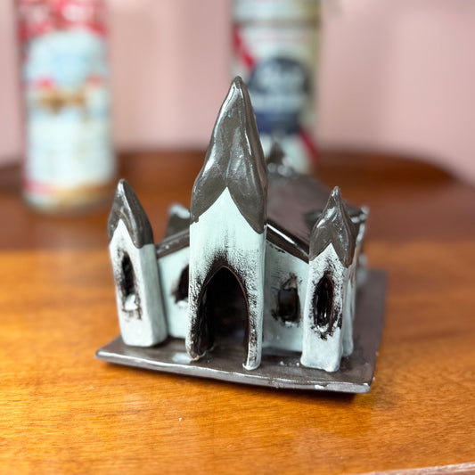 Burning Cathedral Incense Holder