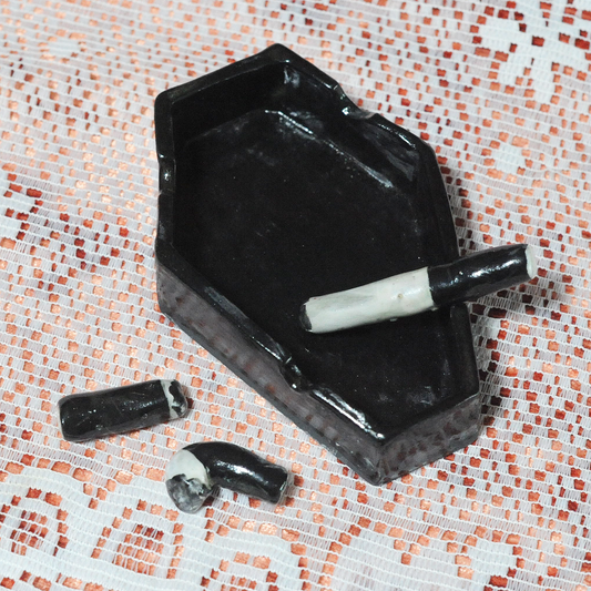 Ceramic Coffin Ashtray