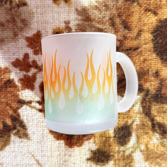 Frosted Sample Flame Mug - slight scratch