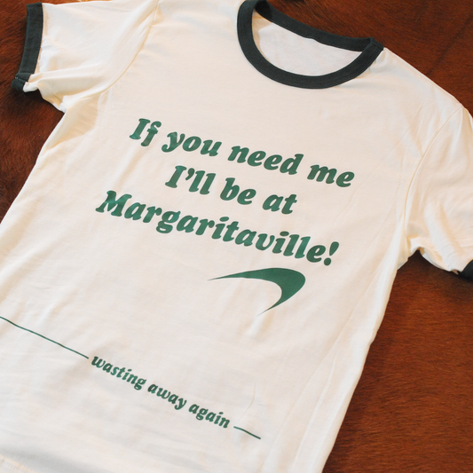 Margaritaville Green Ringer Shirt