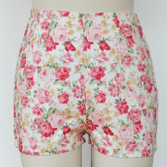 Pink Floral Shorts