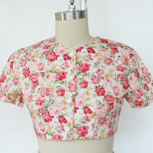 Pink Floral Croptop