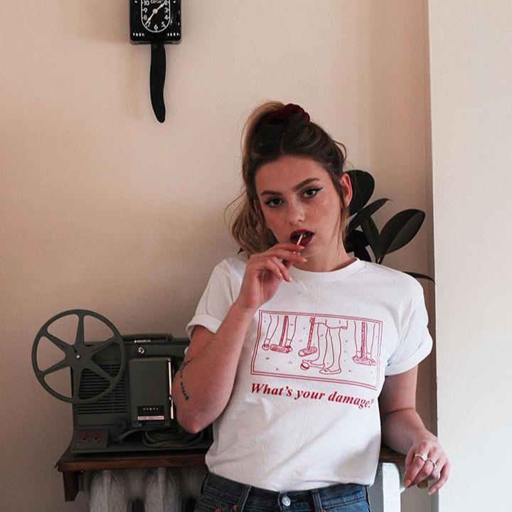 Heathers T-shirt - Red Font