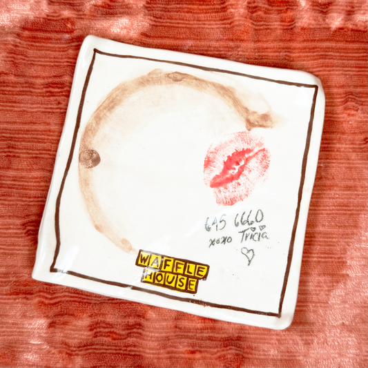 Ceramic Waffle House Napkin