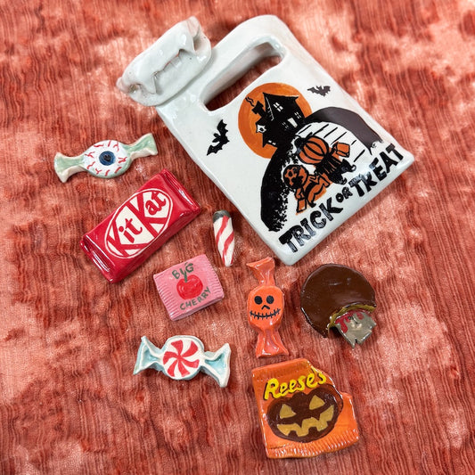 Ceramic Trick or Treat Bag