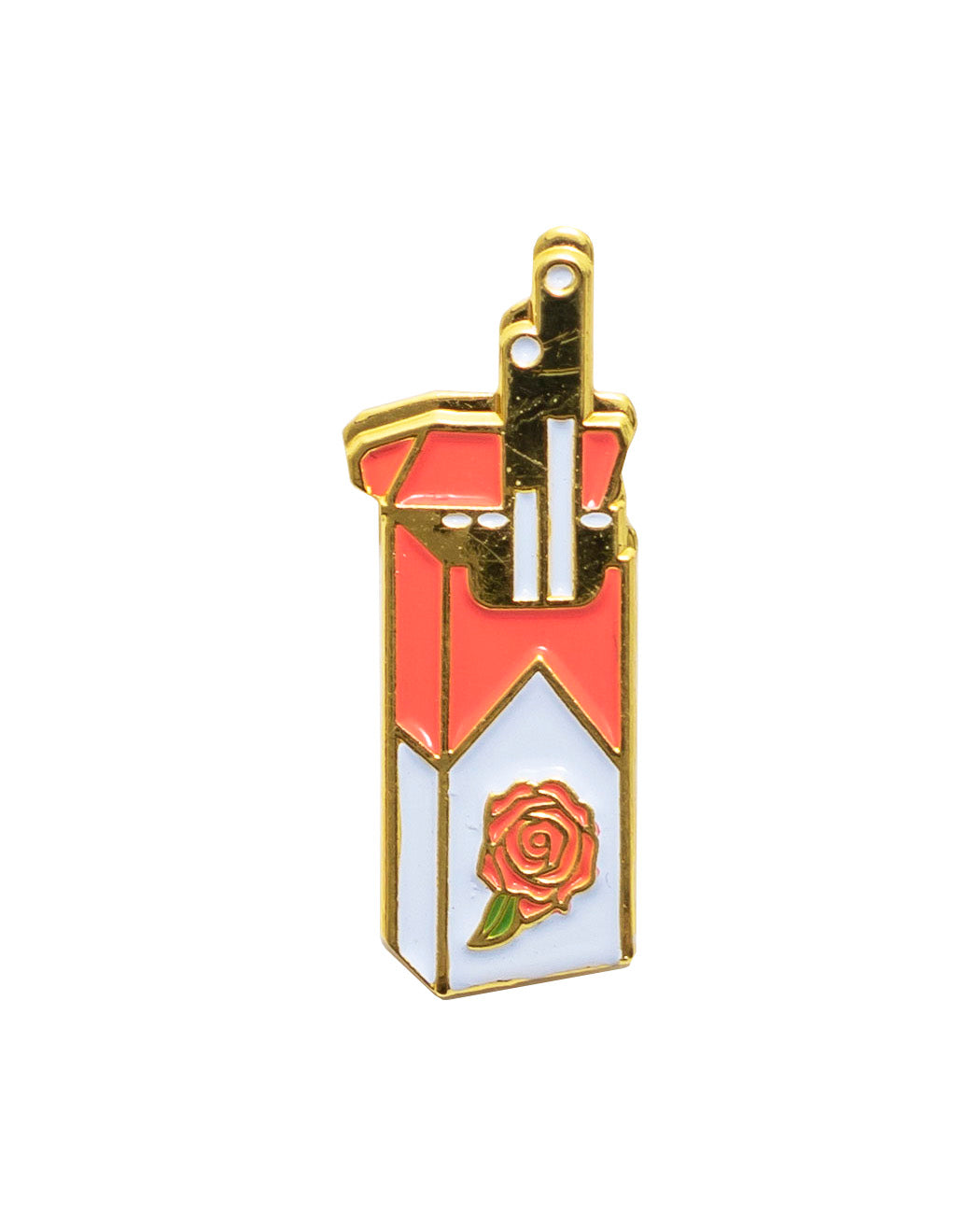 Rose Cigarettes Lapel Pin