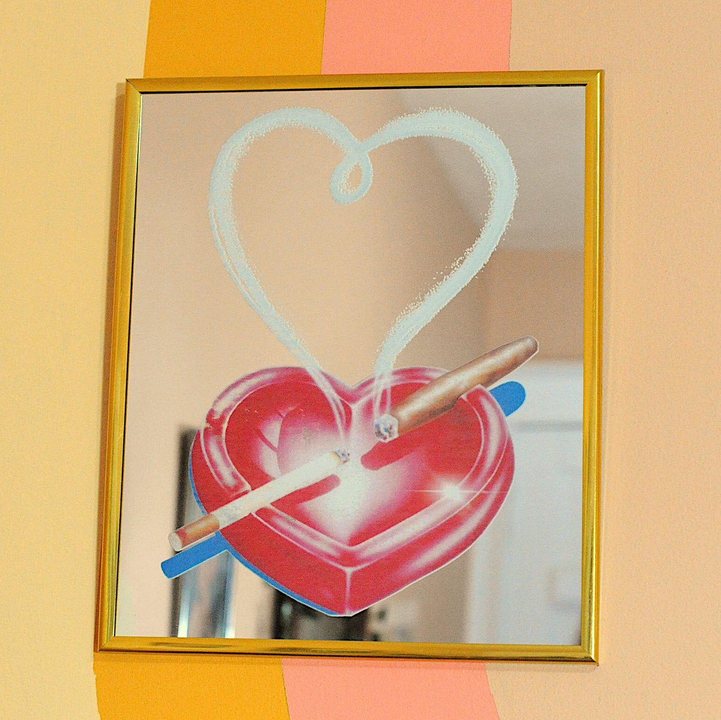 Heart Ashtray Mirror