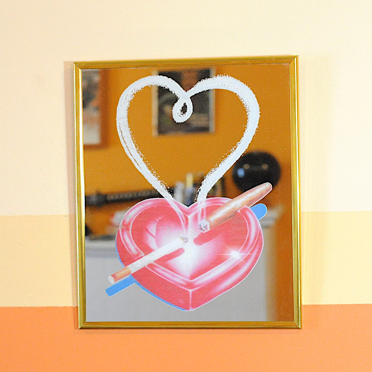 Heart Ashtray Mirror