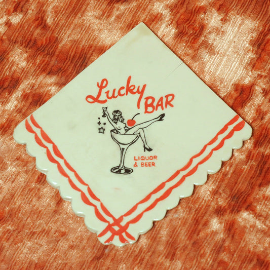 Ceramic Lucky Napkin Coaster