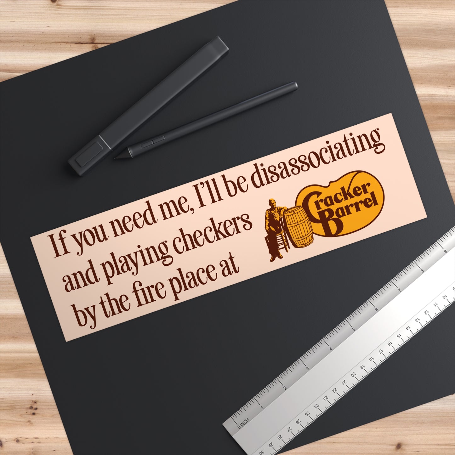 Cracker Barrel Bumper Sticker