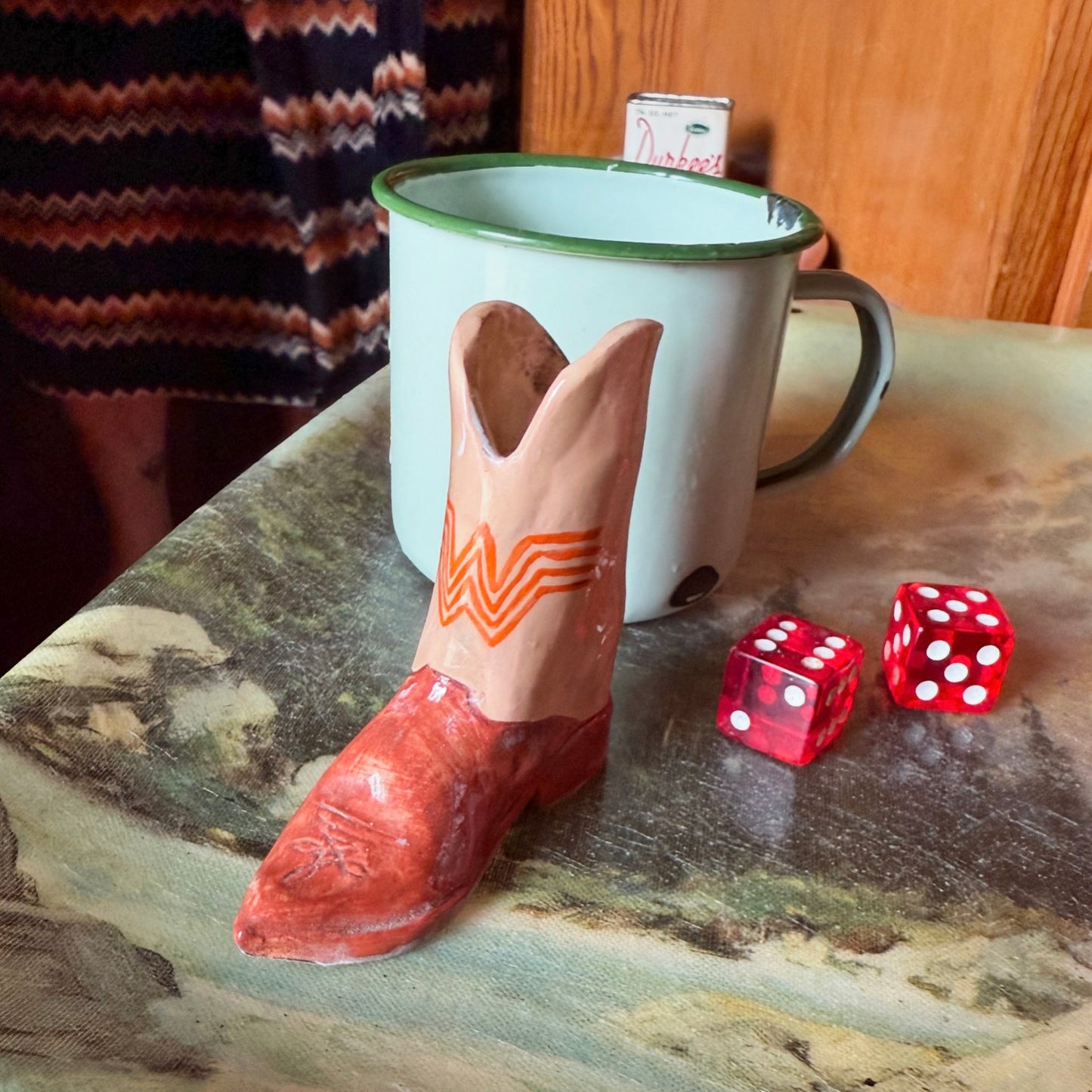 Ceramic Cowboy Boot