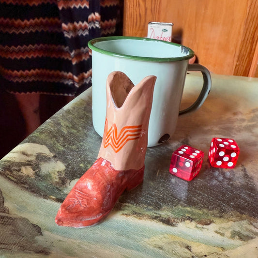 Ceramic Cowboy Boot