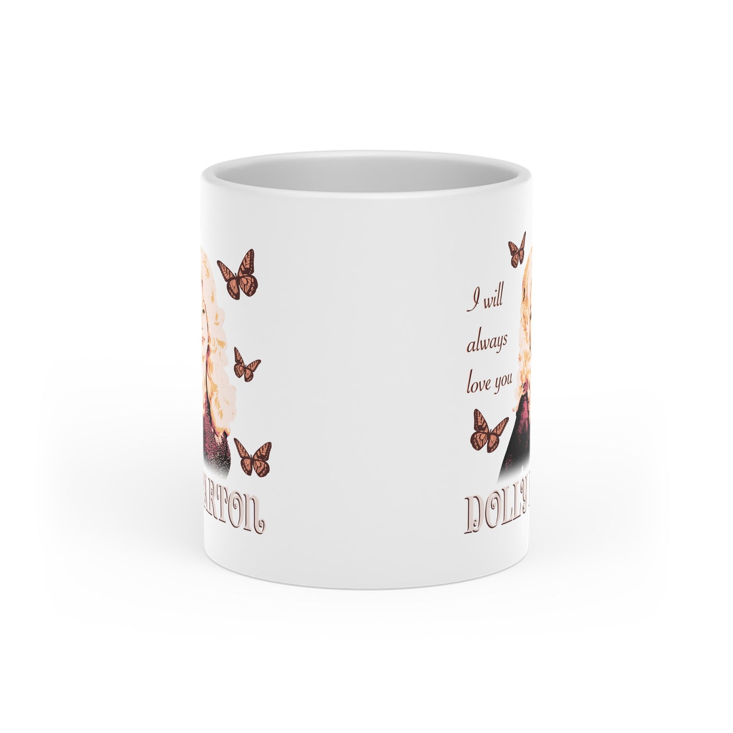Dolly Parton Heart-Shaped Mug