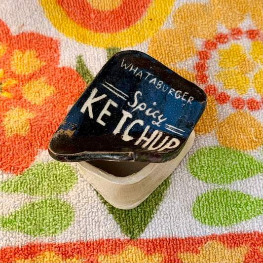 Ceramic Whataburger Spicy Ketchup