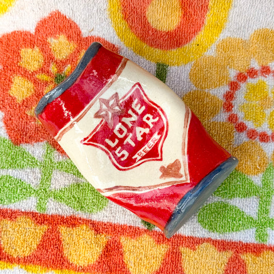Ceramic Lone Star Can