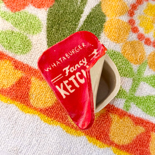Ceramic Whataburger Fancy Ketchup