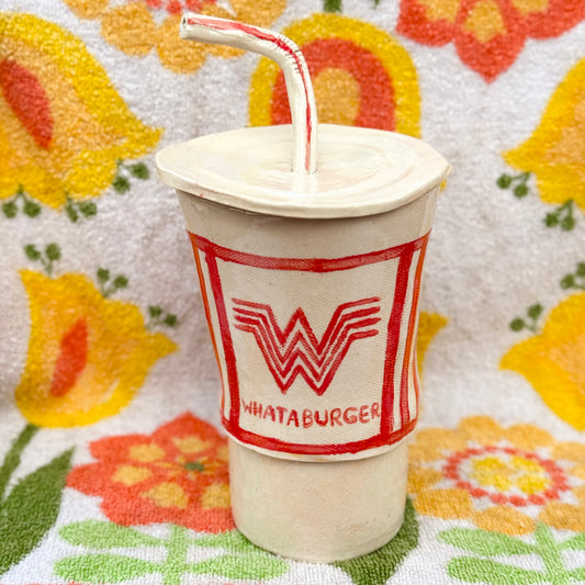 Ceramic Whataburger Cup