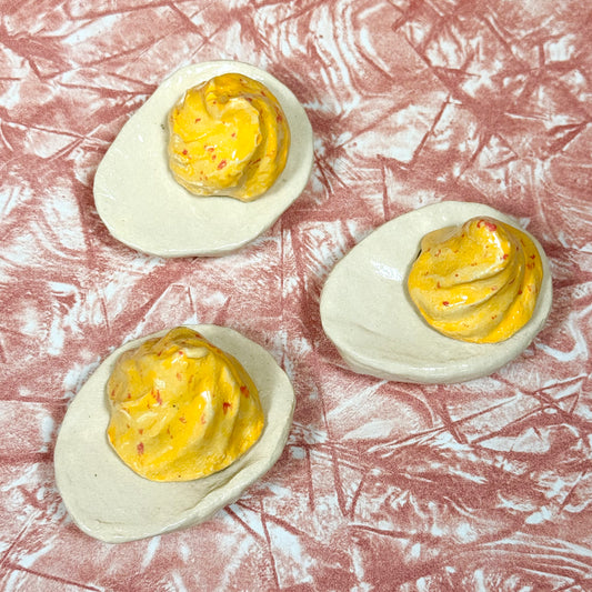 Ceramic Devilled Egg Jar