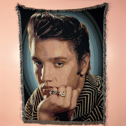 Elvis Woven Blanket