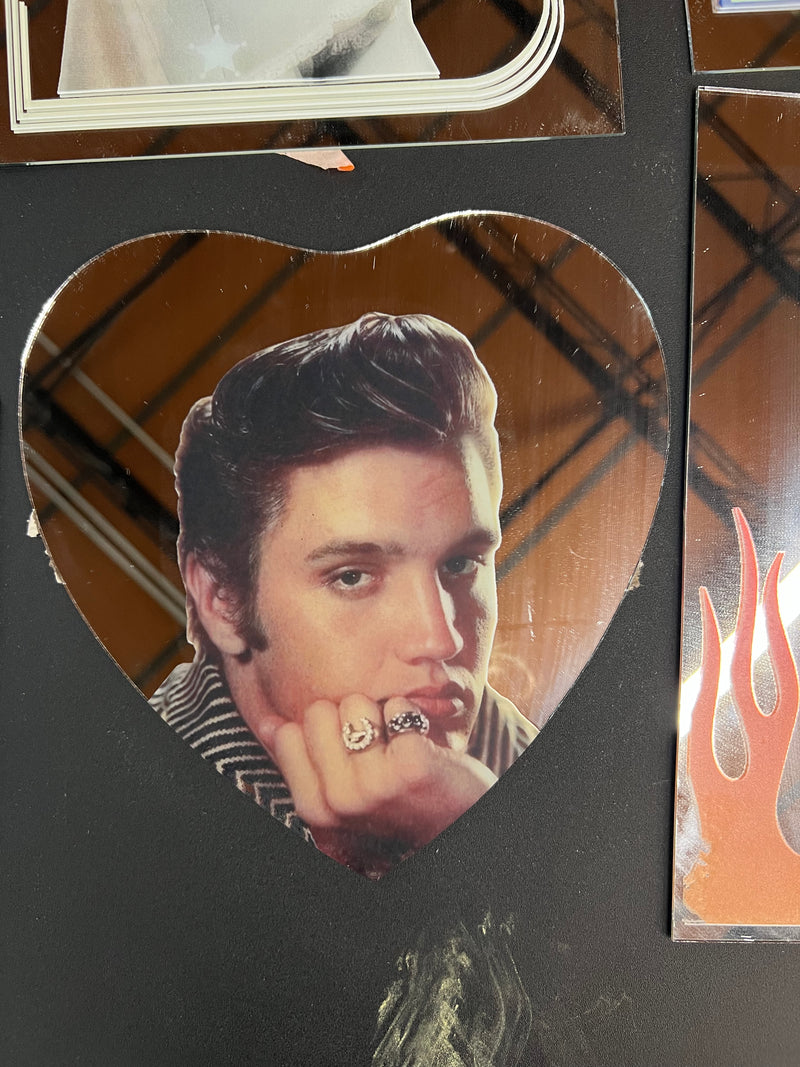 Heart Shaped Elvis Mirror