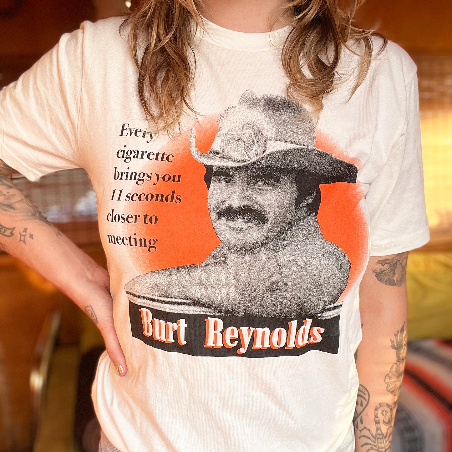 Burt Reynolds T-Shirt - Cream
