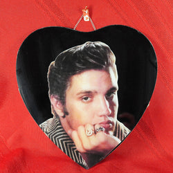Heart Shaped Elvis Mirror