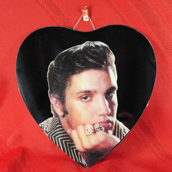 Heart Shaped Elvis Mirror
