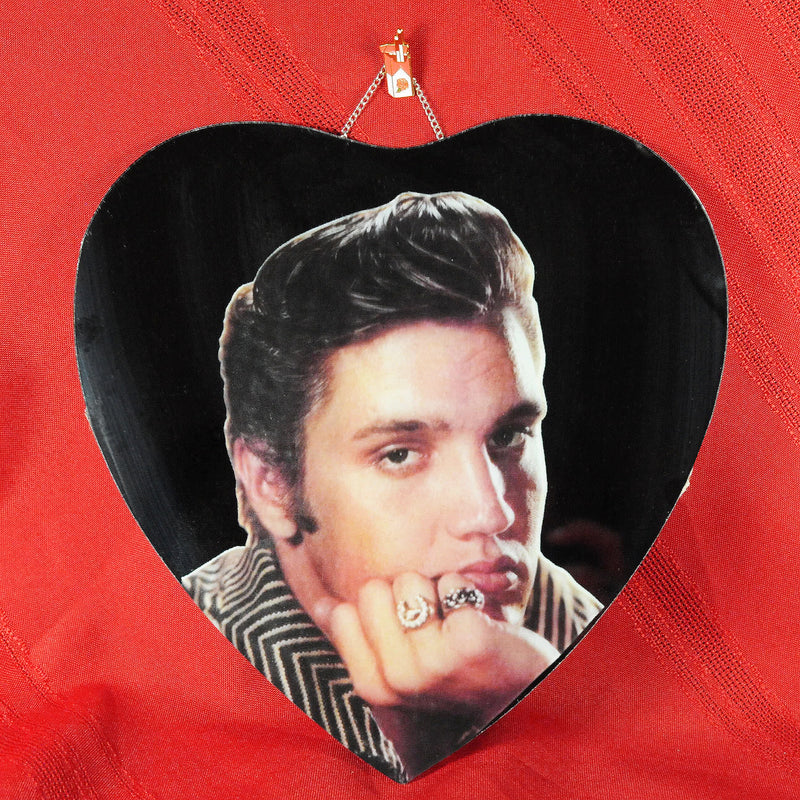 Heart Shaped Elvis Mirror