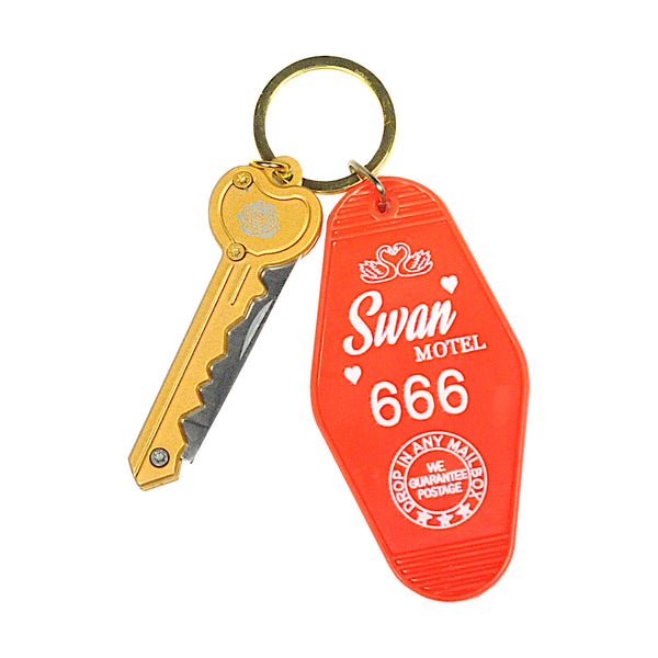 Gold Heart Key Hidden Knife