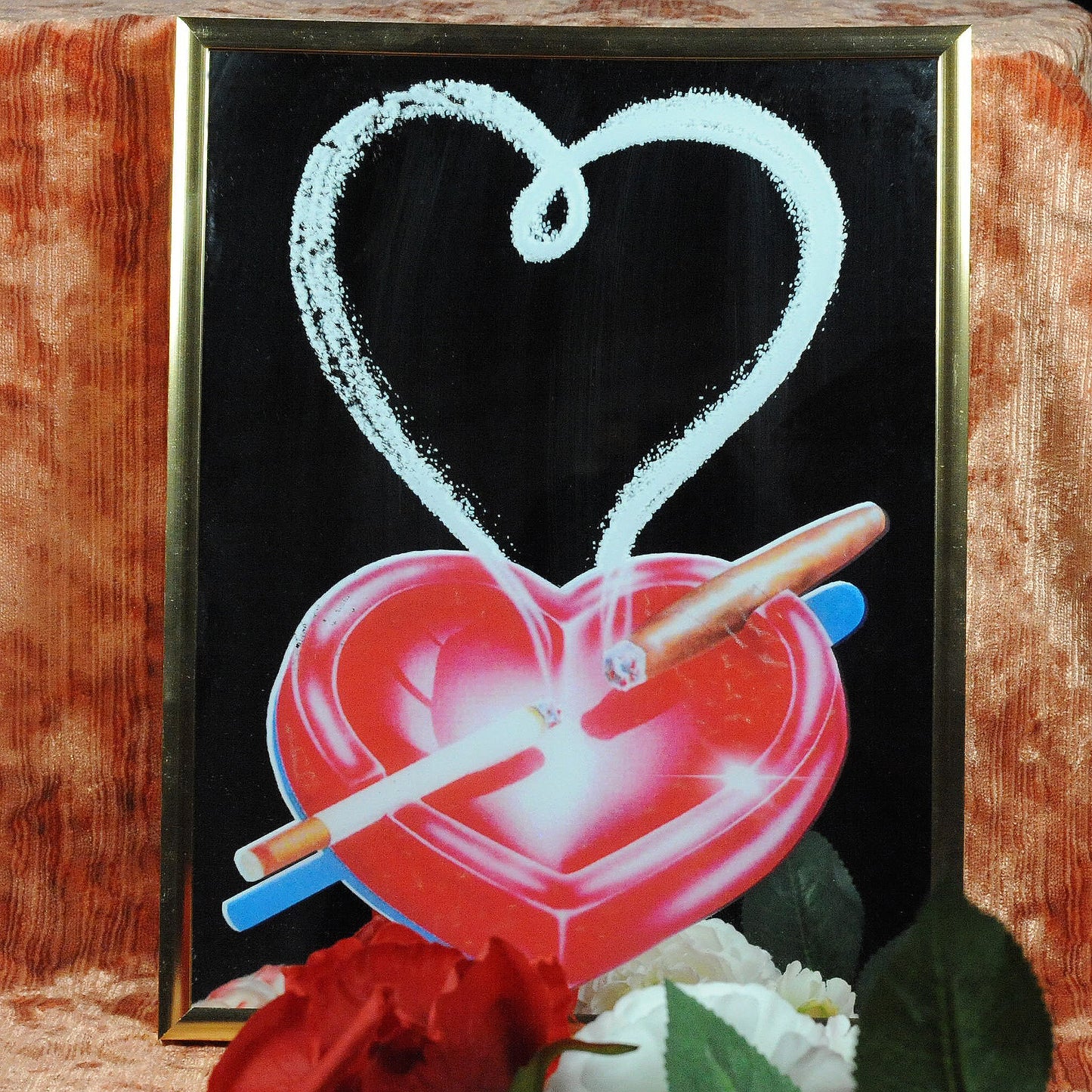 Heart Ashtray Mirror